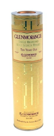 A bottle of Glenmorangie Single Highland Malt Scotch Whisky, ten years old, 350ml, cased.