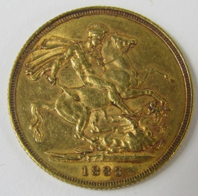 A Queen Victoria full gold sovereign 1883, 7.9g. - 2