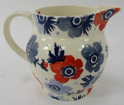 An Emma Bridgewater pottery one and a half pint jug, Anemone Year jug 2019. - 2