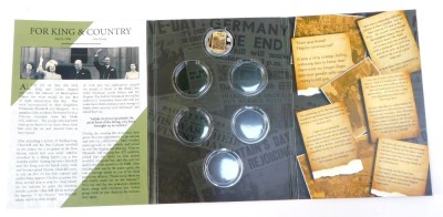 Various part commemorative coin sets, to include the VE Day Chronicle, We Will Remember Them, Your Country Needs You, Dame Vera Lynn Voice of a Nation, The Road to Recovery 1939-45, etc., with sleeves and some paperwork. - 2