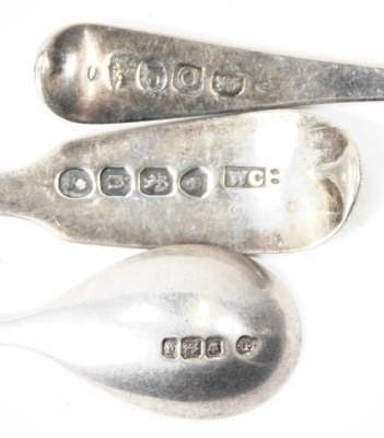 Silver and other spoons, comprising preserve spoons, Victorian toddy ladle, etc., 1.94oz. - 2