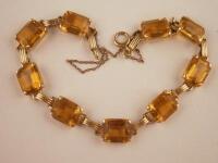 A citrine set bracelet