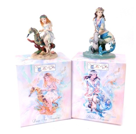 Two Christine Haworth Deep Sea Journey collector's figures, comprising Deep Sea Journey and Arctic Princess, both boxed. (2)