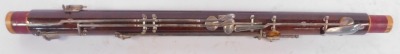 A Renard wooden cased Basson, with plated mounts and fittings, four section, no. 18761. - 4