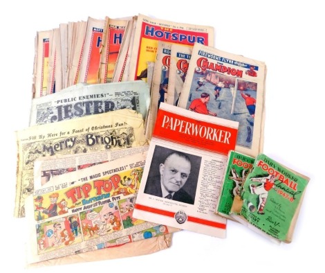 Football ephemera, to include Daily Worker football annuals 1947 and 1948, Tilt Top magazines, Marshall magazines, etc. (a quantity)