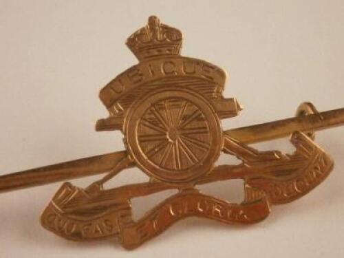 A Royal Artillery lapel badge