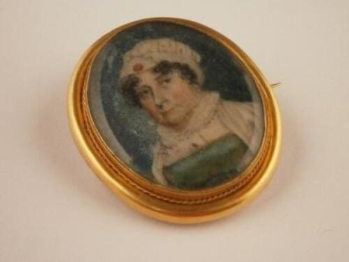 A 19thC portrait miniature