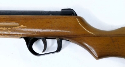 An Eligama ASI Sniper .22 calibre air rifle, with a wooden stock, serial no 422134, 103cm long. - 5