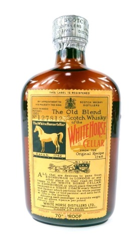 A White Horse Cellar Old Blend Scotch whisky, label numbered 1278123, 70% proof, 19cm high.