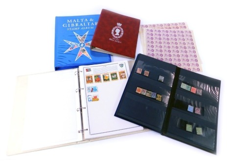 Philately. QEII and later World stamps, to include three dollars, stamp albums, Silver Jubilee Collection, etc. (a quantity)