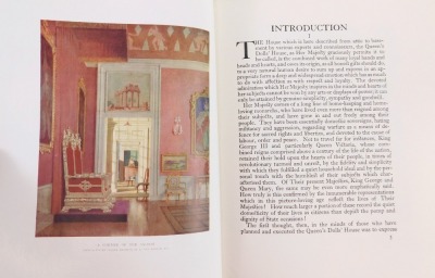 A limited edition copy of The Book of the Queen's Doll House signed by Queen Mary, published by Methuen 1924, number 1348/1500, bearing inscription to R Short from Mary R Christmas 1942, 2 vols, in card slipcover. - 7