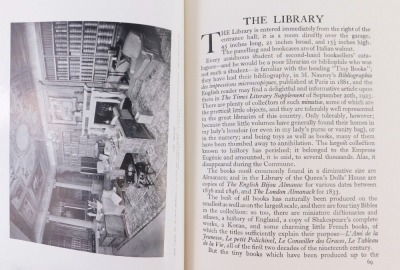 A limited edition copy of The Book of the Queen's Doll House signed by Queen Mary, published by Methuen 1924, number 1348/1500, bearing inscription to R Short from Mary R Christmas 1942, 2 vols, in card slipcover. - 8