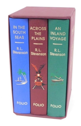 Stevenson (Robert, Louis). In the South Seas, Across the Planes and Inland Voyage, Folio Society, from the Travels series.