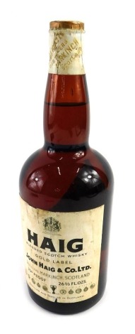 A vintage bottle of Haig Gold Label Blended Scotch whisky, 70% proof.