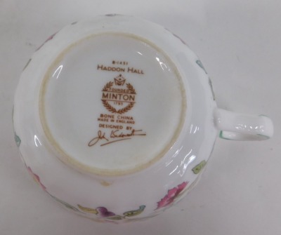 A Minton Haddon Hall part tea service. - 2