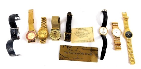 A group of fashion watches, comprising Next gentleman's wristwatch, Leader, Christian Lars, and others. (1 tray)