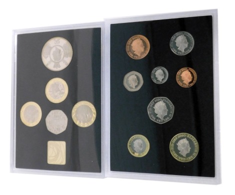 A Royal Mint 2020 United Kingdom proof coin set, from The Treasure for Life series, to include five pound coin celebrating the eventful reign of George III, two pound coin marking the 400th anniversary of The Sailing of The Mayflower from Plymouth, two po