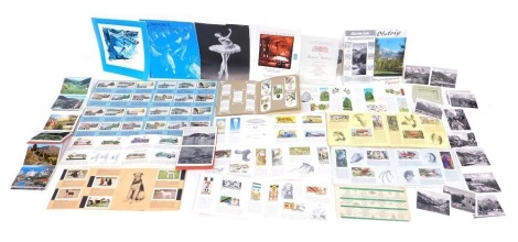 A quantity of tea cards, vintage ballet programmes, souvenir guide books, etc.