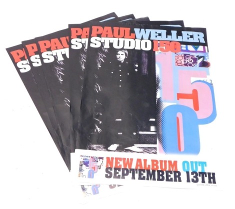 Five Paul Weller studio 150 album promotional posters.