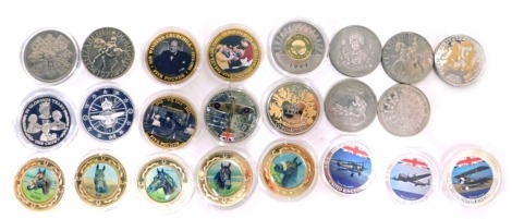 A collection of Westminster and other collectors coins, to include D-Day Landings, History of the Royal Air Force, Sir Winston Churchill five pound coin, Coronation five pound coin, Racing Legends from Graham Isom Danbury Mint collectors coins, commemorat