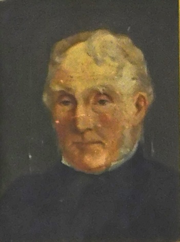 19thC British School. Portrait of a gentleman, oil on canvas, 18cm x 14cm.