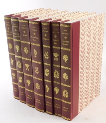 Folio Society. Austen (Jane) Presentation Set, comprising Pride and Prejudice, Sense and Sensibility, shorter works, Emma, Persuasion, Northanger Abbey and Mansfield Park, seven editions, in slipcase. - 3