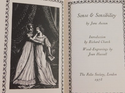 Folio Society. Austen (Jane) Presentation Set, comprising Pride and Prejudice, Sense and Sensibility, shorter works, Emma, Persuasion, Northanger Abbey and Mansfield Park, seven editions, in slipcase. - 6