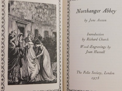 Folio Society. Austen (Jane) Presentation Set, comprising Pride and Prejudice, Sense and Sensibility, shorter works, Emma, Persuasion, Northanger Abbey and Mansfield Park, seven editions, in slipcase. - 8