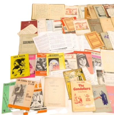 Ephemera. A collection of magazines and sheet music, some classic and others. (1 box) - 2