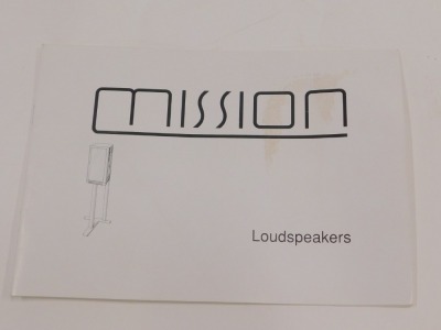 Three speakers, comprising a pair of Mission model 780 speakers, and a Bang and Olufsen Beovox S45 speaker. (3) - 4