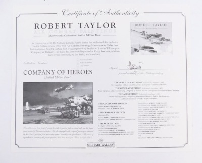 Taylor (Robert). Air Combat Paintings Master Works Collection Military Gallery book, with certificate of authenticity from the Military Gallery, in presentation case. - 4