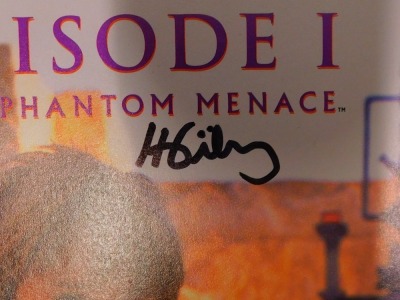 Star Wars signed magazines, to include episode 1 The Phantom Menace editions 1-4, limited edition number 6759/7500, bearing signatures with certificate of authenticity from Dynamic Forces number 6759, in ring binder. - 2