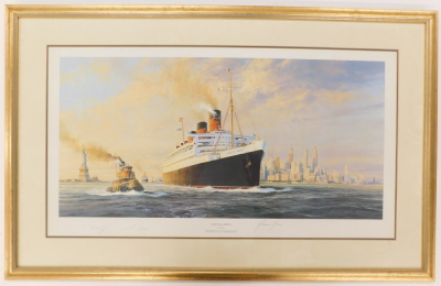 Robert Taylor. Farewell America, artist signed limited edition coloured print, 77/1000, 47cm x 87cm. Solomon & Whitehead Certificate of Authenticity verso. - 2