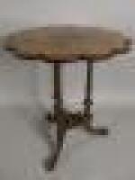 A Victorian walnut occasional table