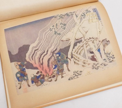 A Meiji period book, soft bound, illustrated with woodblock prints of birds, flowers and trees, together with Salaman (Malcolm C) Hokusai, Master of the colour print 8, published by The Studio Ltd, London 1930. (2) - 11