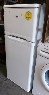 A Zanussi fridge freezer.