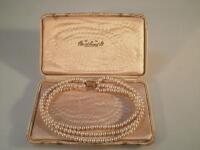 A triple string of Ciro pearls