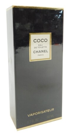 A Coco by Chanel perfume, 50ml, boxed in cellophane.