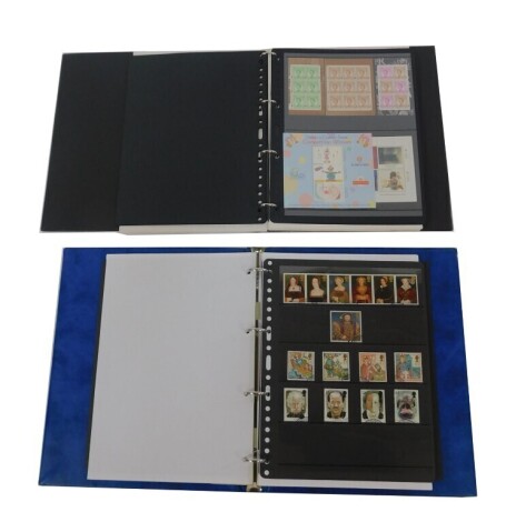 Philately. An album containing Queen Elizabeth II, c1952 and later, mainly postally worn and commemorative, Wildings, Machins, and high value postage, window booklet 1980, etc. (2 albums)