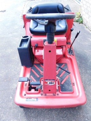 A Lawnflite 404 petrol ride on mower, in red. - 2