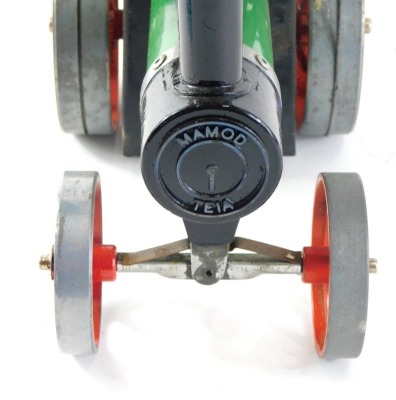 A Mamod model traction engine, painted in typical green, black and red livery, 26cm wide. - 4