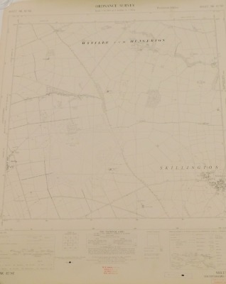 A group of Lincolnshire provincial O/S maps mainly Grantham and surrounding area, circa 1956 and 1958, and newer editions to include Skegness, Alford and Spilsby, Spalding, Boston and Spalding, Windham and Coxmoor, etc. (a quantity)