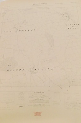 A group of Lincolnshire provincial O/S maps mainly Grantham and surrounding area, circa 1956 and 1958, and newer editions to include Skegness, Alford and Spilsby, Spalding, Boston and Spalding, Windham and Coxmoor, etc. (a quantity) - 5