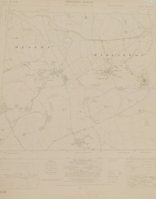 A group of Lincolnshire provincial O/S maps mainly Grantham and surrounding area, circa 1956 and 1958, and newer editions to include Skegness, Alford and Spilsby, Spalding, Boston and Spalding, Windham and Coxmoor, etc. (a quantity) - 9