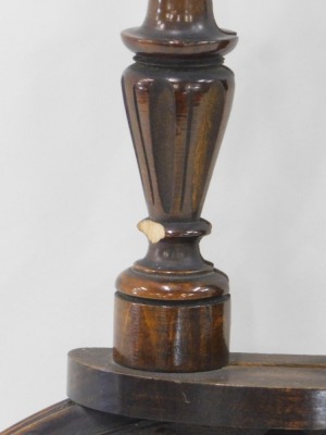 A late 19th/early 20thC carved mahogany aneroid barometer, 48cm high. - 3