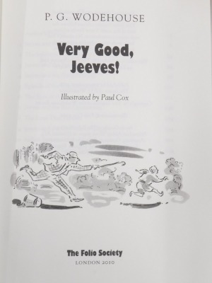 Three Folio editions of Jeeves, Very Good Jeeves, Carry on Jeeves and the Inimitable Jeeves, in presentation case. - 2