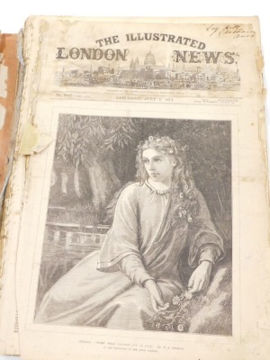 Bound copies of The Illustrated London News, July to December 1874. (AF) - 2