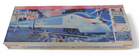 A Hornby OO gauge train set R1013 Eurostar, boxed, incomplete.