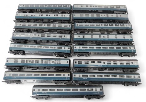 Lima, Hornby and other other OO gauge Intercity carriages.