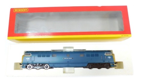 A Hornby OO gauge Class 52 diesel electric locomotive Western Ranger, BR blue with yellow ends, R2158, boxed.